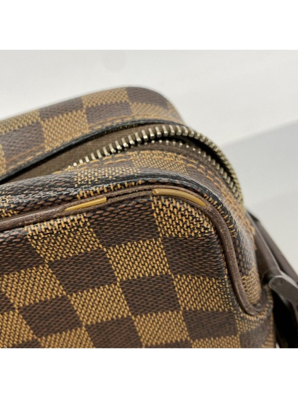 Louis Vuitton Shoulder Bag Damier Olaf PM Brown Ebene - Picture 8 of 10